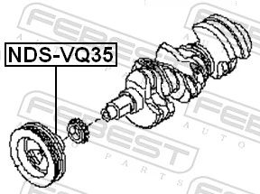 Koło pasowe wału korbowego do Nissan Teana  J32