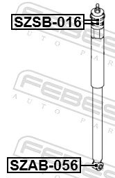 Silentblock amortyzatora tylnego do Suzuki SX4  GY