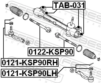  Drążek kierowniczy Toyota Yaris 
