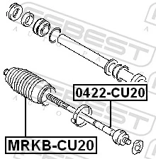 MRKBCU20 Febest Osłona mechanizmu kierowniczego (maglownicy)