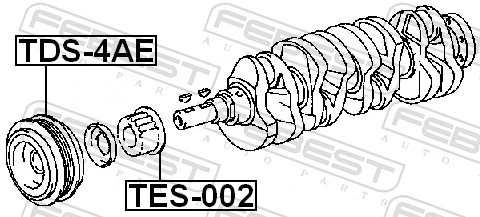 Koło pasowe wału korbowego do Toyota Corolla  E11