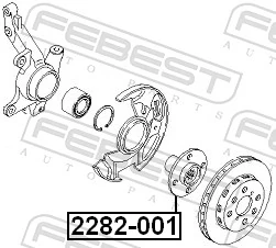 2282001 Febest Piasta przednia