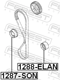 Rolka napinacza paska rozrządu KIA Carens I minivan (FJ) (2002 - 2006) cena, od 16,67 USD