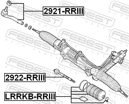 Końcówka drążka kierowniczego zewnętrzna do Land Rover Range Rover III L322