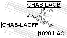 Silentblock przedniego wahacza dolnego do Chevrolet Tacuma  KLAU