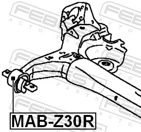 MABZ30R Febest Silentblock tylnej belki
