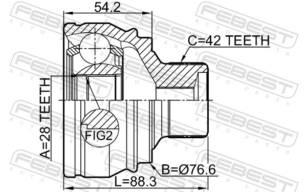 Do koszyka Przegub homokinetyczny przedni zewnętrzny Audi A6 C7 4G2, 4GC