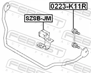 Tuleja stabilizatora przedniego Suzuki Jimny 