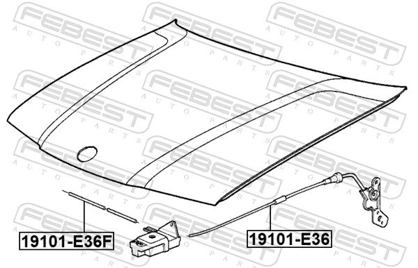 Linka otwierania maski BMW 3 sedana (E36) (1990 - 1998) cena, od 13,14 USD