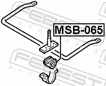 Tuleja stabilizatora przedniego do Mitsubishi Canter VI FE5, FE6