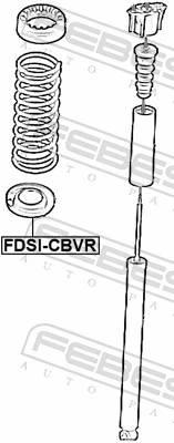 FDSICBVR Febest Podkładka (pierścień gumowy) sprężyny tylnej dolny