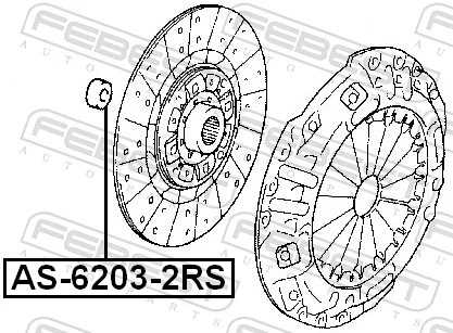 AS62032RS Febest LOZYSKO POMPY WSPOMAGANIA HYDRAULICZNEGO
