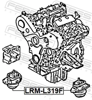 Poduszka (podpora) silnika przednia do Land Rover Discovery IV L319