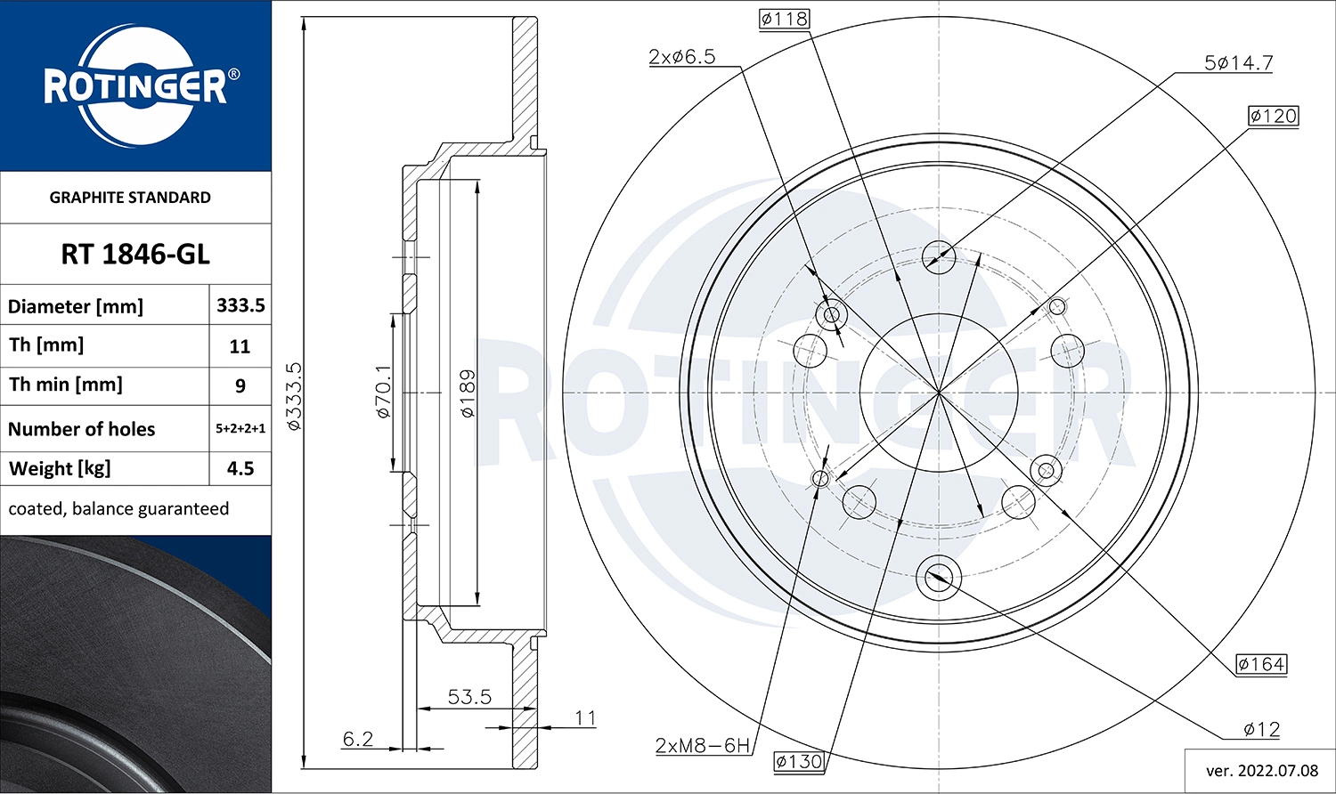 Tarcza hamulcowa tylna Honda Pilot II SUV (2009 - 2015) cena, od 21,24 USD