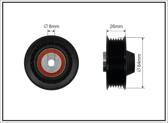 Do koszyka 6652003170 Hyundai/Kia Rolka prowadząca, kierunkowa paska napędowego