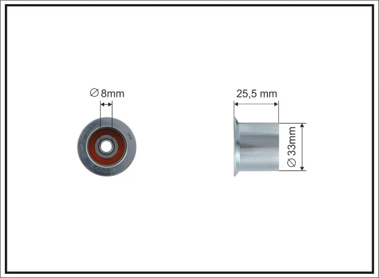 Rolka prowadząca kierunkowa paska rozrządu do BMW 5  E34
