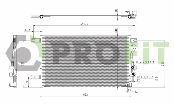 Chłodnica klimatyzacji Mitsubishi Pajero SPORT I SUV (K90) (1996 - 2009) cena, od 90,39 USD