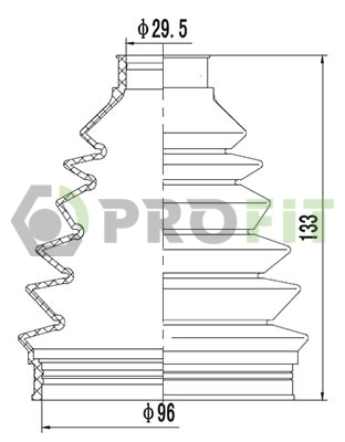 Osłona przegubu homokinetycznego półosi przedniej zewnętrzna Seat Alhambra minivan (7V8, 7V9) (1996 - 2010) cena, od 12,88 USD