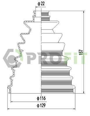 Osłona przegubu homokinetycznego półosi przedniej zewnętrzna Iveco Daily III awangarda (1999 - 2006) cena, od 17,75 USD