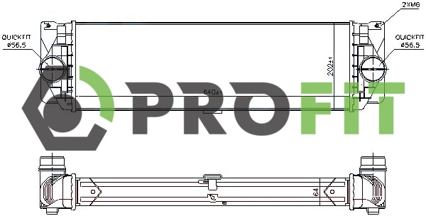 Chłodnica intercoolera Volkswagen Crafter 30-50