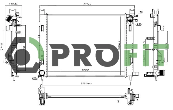 Chłodnica silnika do Renault LODGY  JS