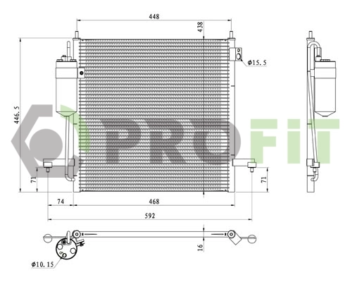 Chłodnica klimatyzacji Mitsubishi L 200 IV ulec poprawie (KA, KB) (2005 - 2015) cena, od 114,67 USD