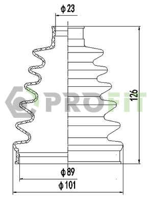 Osłona przegubu homokinetycznego półosi przedniej zewnętrzna Honda Civic VII hatchback (EU, EP, EV) (2000 - 2006) cena, od 14,92 USD