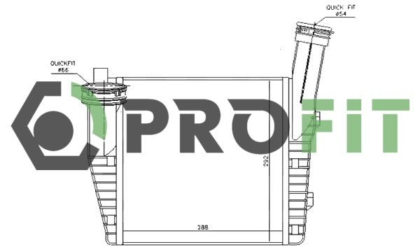 Chłodnica intercoolera do Porsche Cayenne II 92A