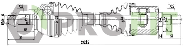 Półoś napędowa przednia lewa Land Rover Freelander I SUV (L314) (1997 - 2006) cena, od 103,76 USD