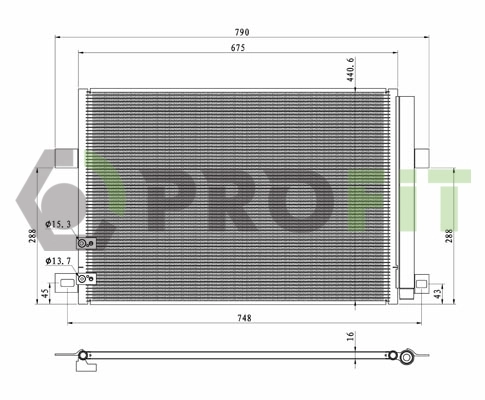 Chłodnica klimatyzacji Volkswagen AMAROK ulec poprawie (2HA, 2HB, S1B, S6B, S7A, S7B) (2010 - 2026) cena, od 160,87 USD