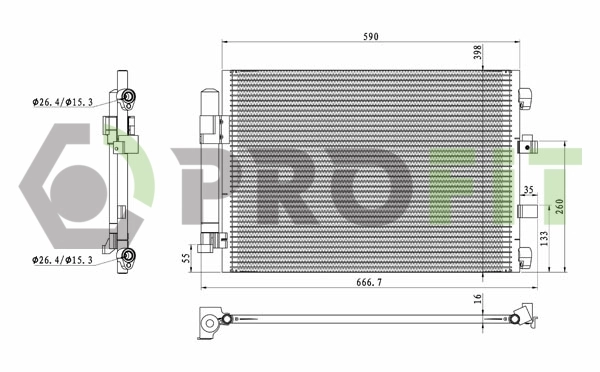 Do koszyka Chłodnica klimatyzacji Ford Focus III CB8