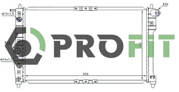 Chłodnica silnika Daewoo Leganza sedana (KLAV) (1997 - 2004) cena, od 90,03 USD