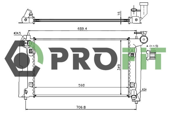  Chłodnica silnika Toyota Corolla 