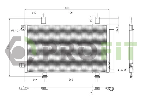 Chłodnica klimatyzacji Suzuki SX4 hatchback (GY) (2006 - 2026) cena, od 102,78 USD