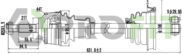 Półoś napędowa przednia lewa Renault Clio SYMBOL sedana (LU) (2008 - 2026) cena, od 73,24 USD
