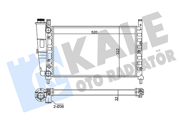Do koszyka Chłodnica silnika Fiat Fiorino  146 Uno