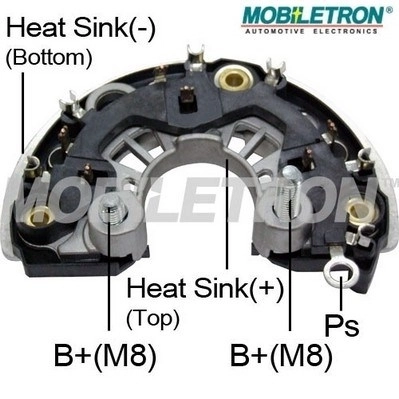 Mostek prostowniczy alternatora = Moster diodowy alternatora do Audi A3  8P1
