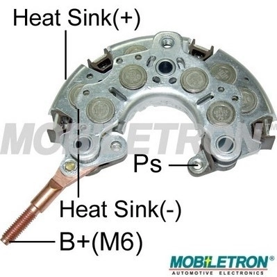 Mostek prostowniczy alternatora = Moster diodowy alternatora Toyota Hiace 4 H1, H2
