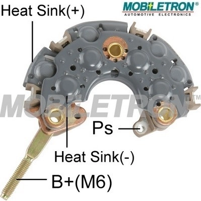 Mostek prostowniczy alternatora = Moster diodowy alternatora do Volkswagen Transporter 70B, 70C, 7DB, 7DK, 70J, 70K, 7DC, 7DJ