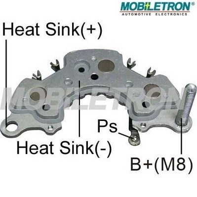 Mostek prostowniczy alternatora = Moster diodowy alternatora 97231737 General Motors