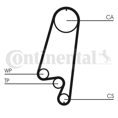 Pasek rozrządu do Opel Omega A 16, 17, 19