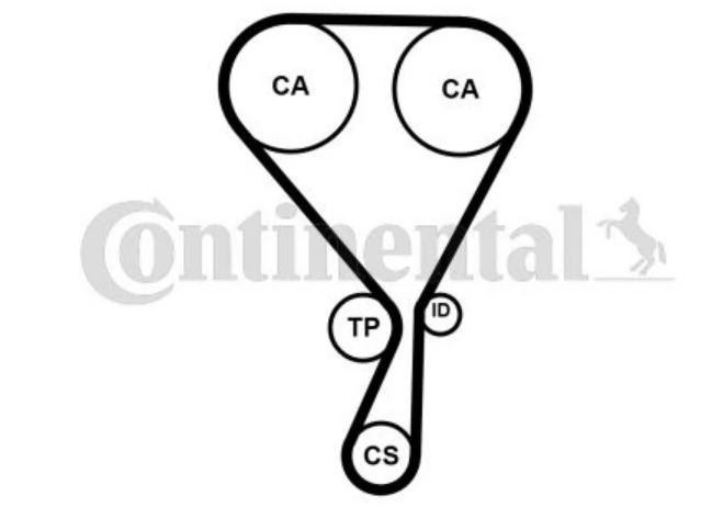 Pasek rozrządu 1654512680 Peugeot/Citroen