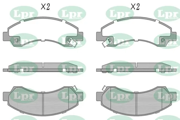 Do koszyka Klocki hamulcowe przednie tarczowe GREAT WALL Hover  CC646