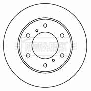 Do koszyka Tarcza hamulcowa przednia Mitsubishi Pajero SPORT II KH