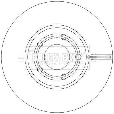 Tarcza hamulcowa przednia Ford Focus IV