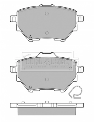 Okładziny (klocki) do hamulców tarczowych tylne Peugeot/Citroen 1636413980 cena, od 25,93 USD