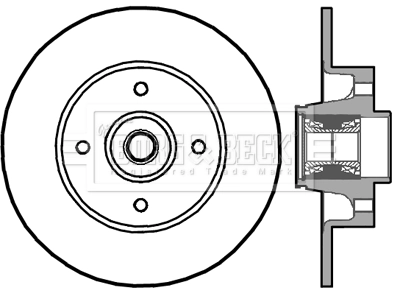 Do koszyka Tarcza hamulcowa tylna Renault Megane II LM0, LM1