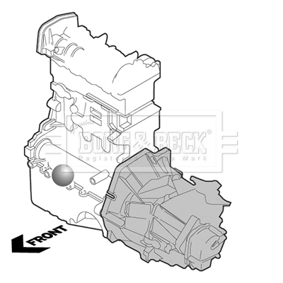 Poduszka (podpora) silnika przednia 24416545 General Motors