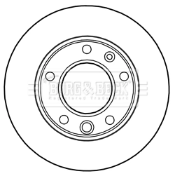 Tarcza hamulcowa przednia do Volkswagen LT 28-46 II 2DA, 2DD, 2DH