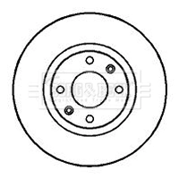 Tarcza hamulcowa przednia do Citroen C3 I FC
